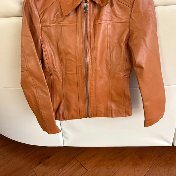 Women's Lambskin Leather Short Peacoat Jacket (BRAND NEW) SAVE $70.00 - Picture 6 of 8